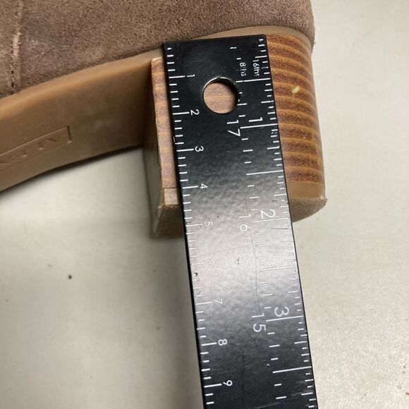 ALFANI Adison  Women’s Suede Leather Brown Booties Size 9.5 M 2” heel - Picture 5 of 12